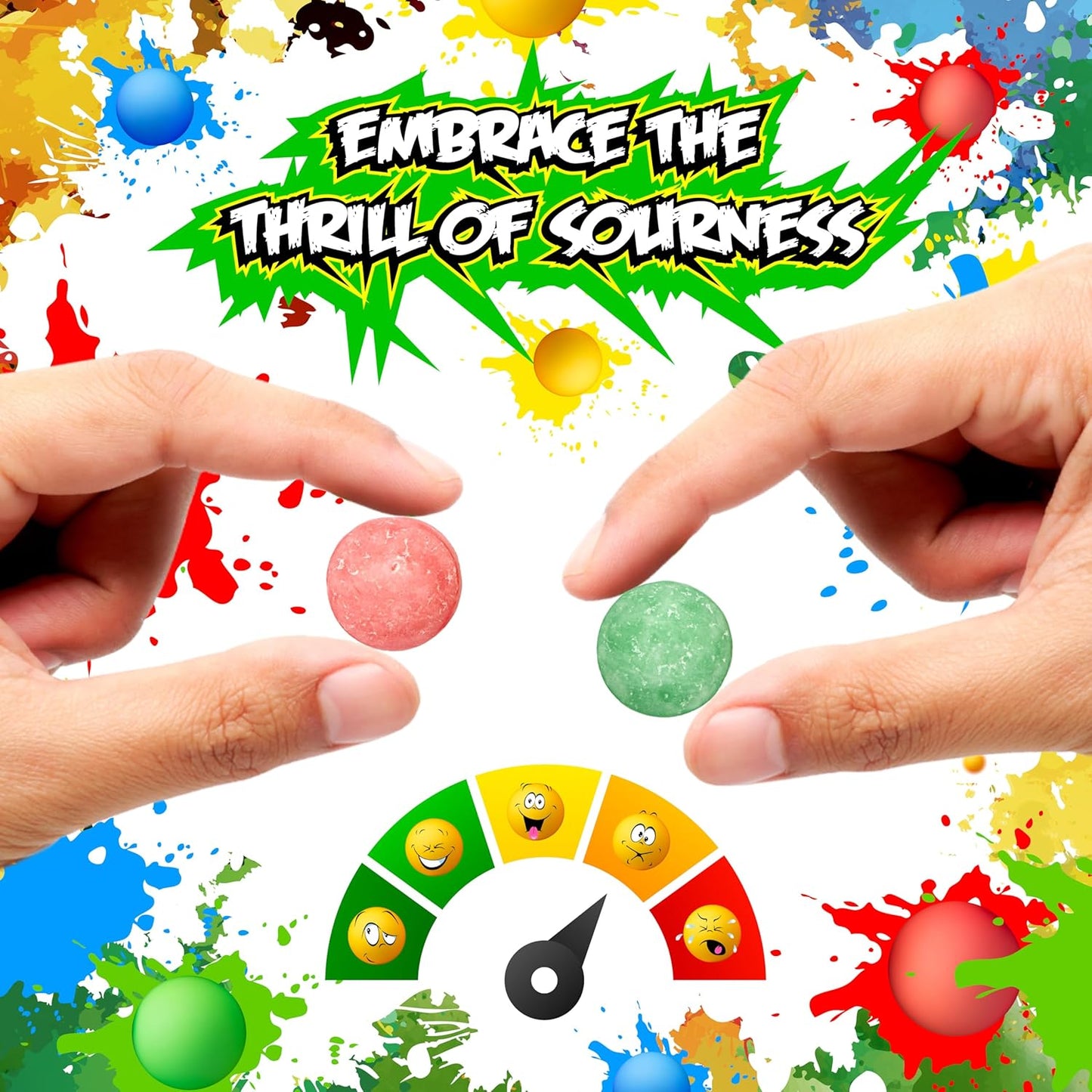 Sour Hard Candy | 1 Pound Bag | Assorted Fruit Flavors Candies | Green Apple, Watermelon, Blue Raspberry & Lemon Flavors for Easter Eggs Fillers, Parties & Jars