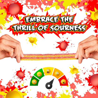 SourZap Sour Belts strawberry banana flavor 8 oz gummy candy no artificial colors