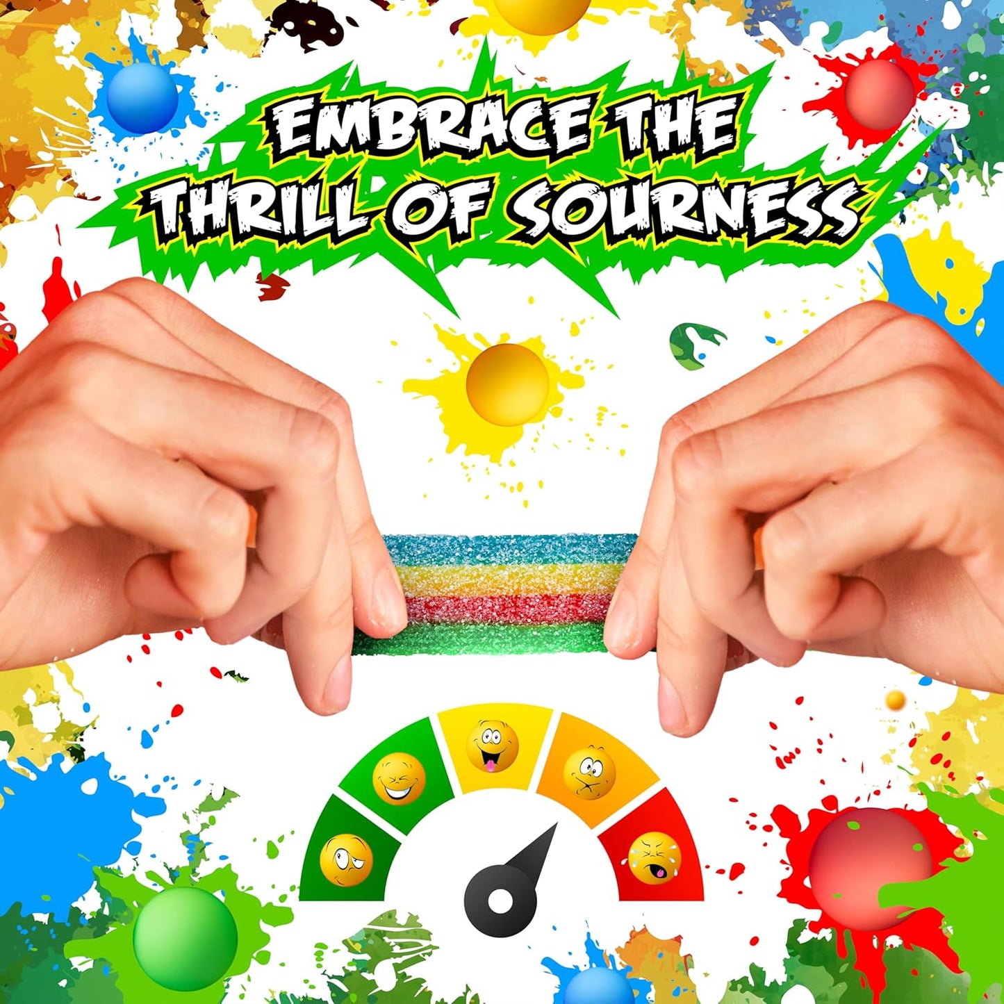 SourZap Sour Belts | 8-Ounce Bag | Bite-Size Gummy Candy | Assorted Fruit Flavors