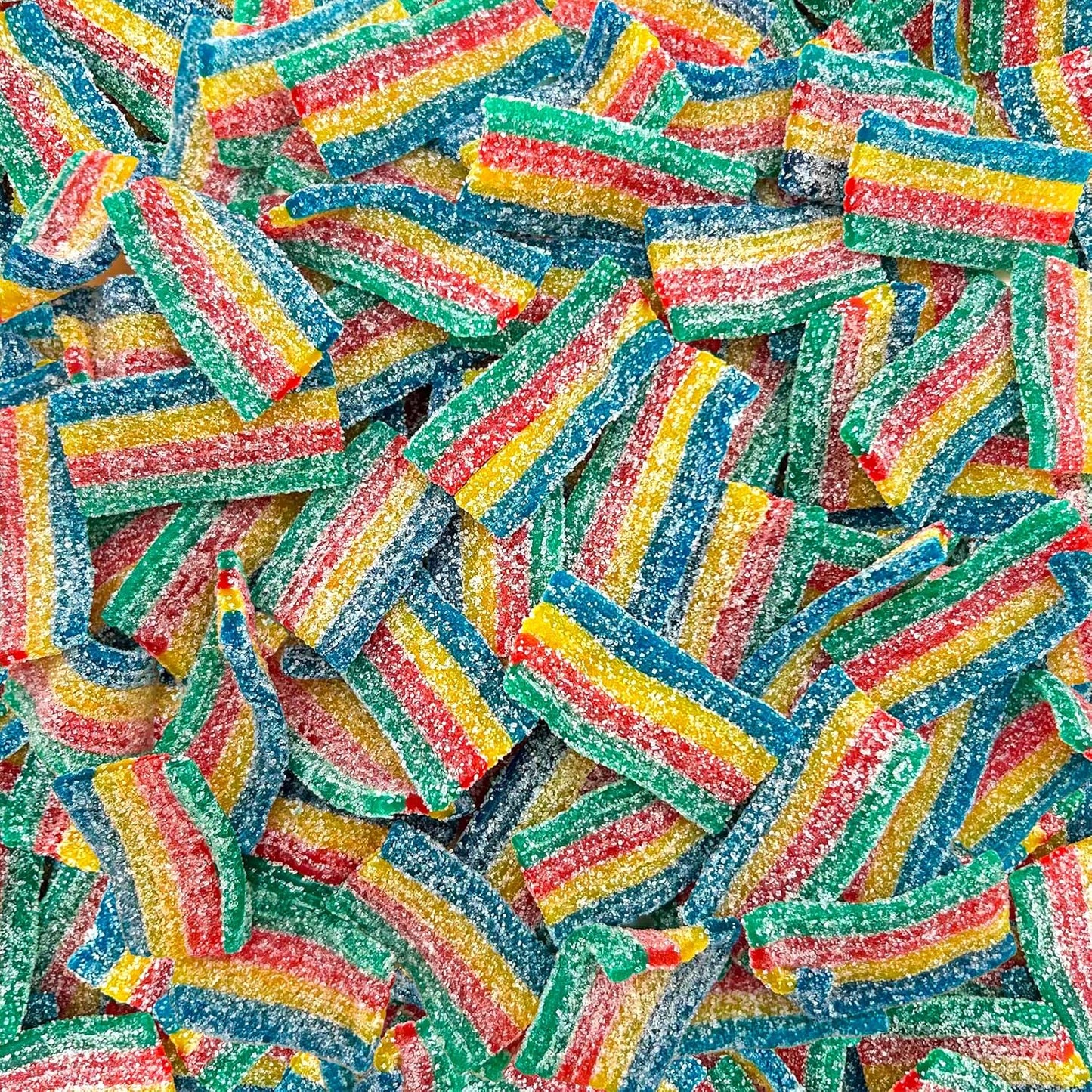 SourZap Sour Belts | 8-Ounce Bag | Bite-Size Gummy Candy | Assorted Fruit Flavors