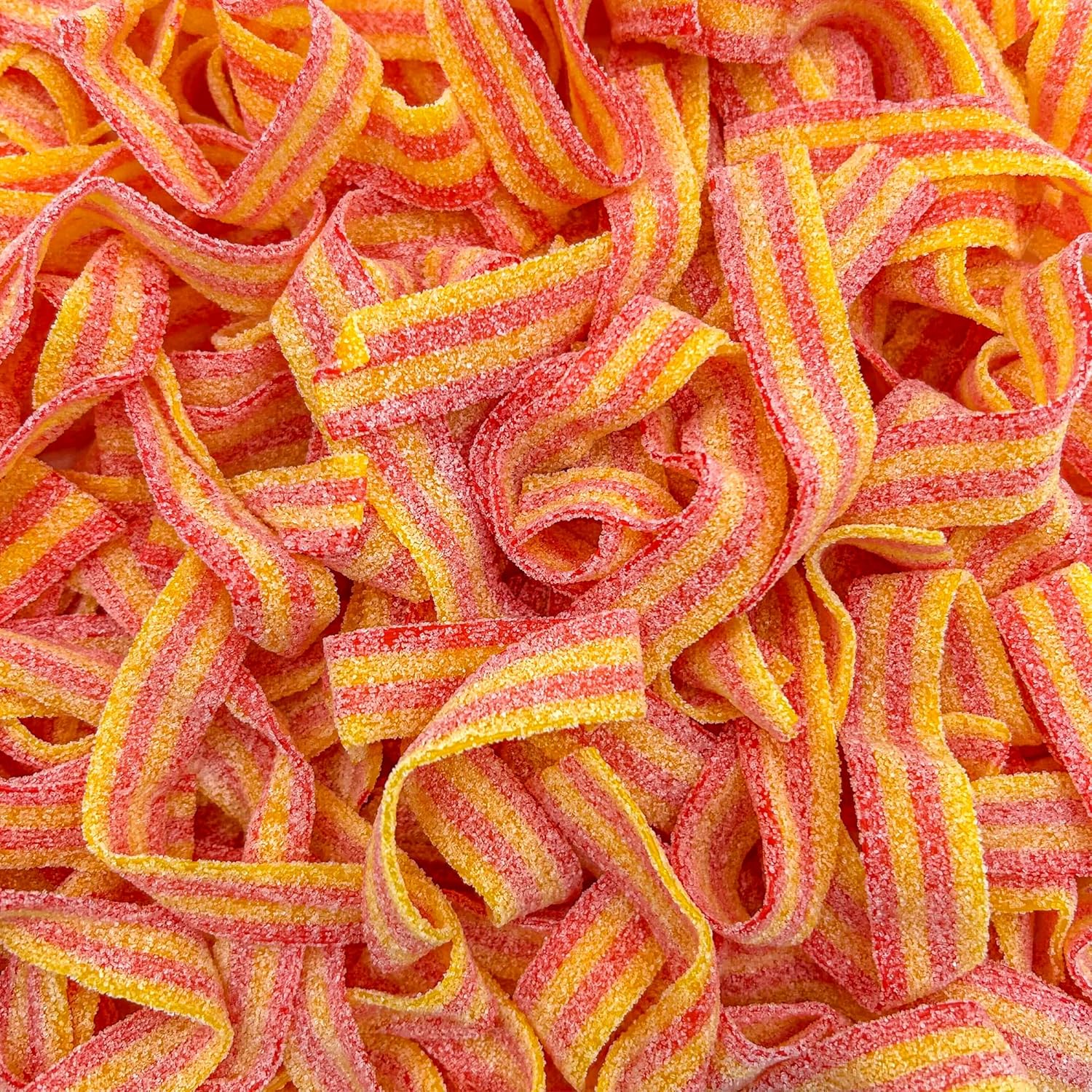 SourZap Sour Belts strawberry banana flavor 8 oz gummy candy no artificial colors